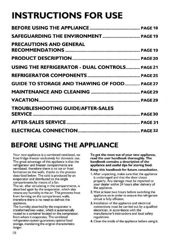 Mode d'emploi WHIRLPOOL KDNA 4301 IN