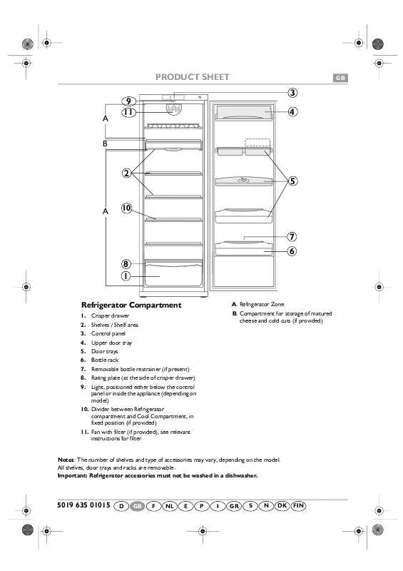 Mode d'emploi WHIRLPOOL KRVA 3801