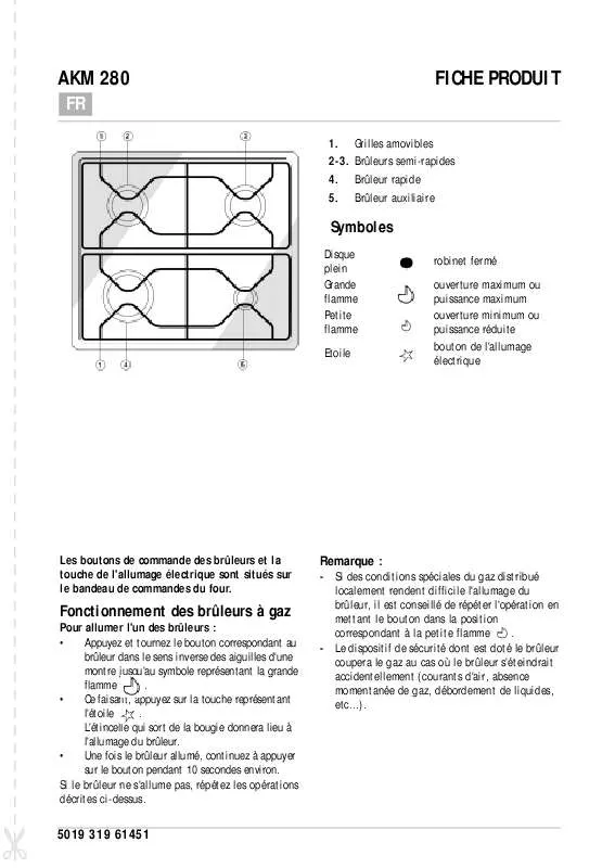 Mode d'emploi WHIRLPOOL KVE 1632-1 A