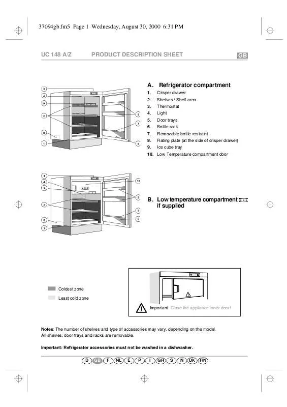 Mode d'emploi WHIRLPOOL LFR 2655