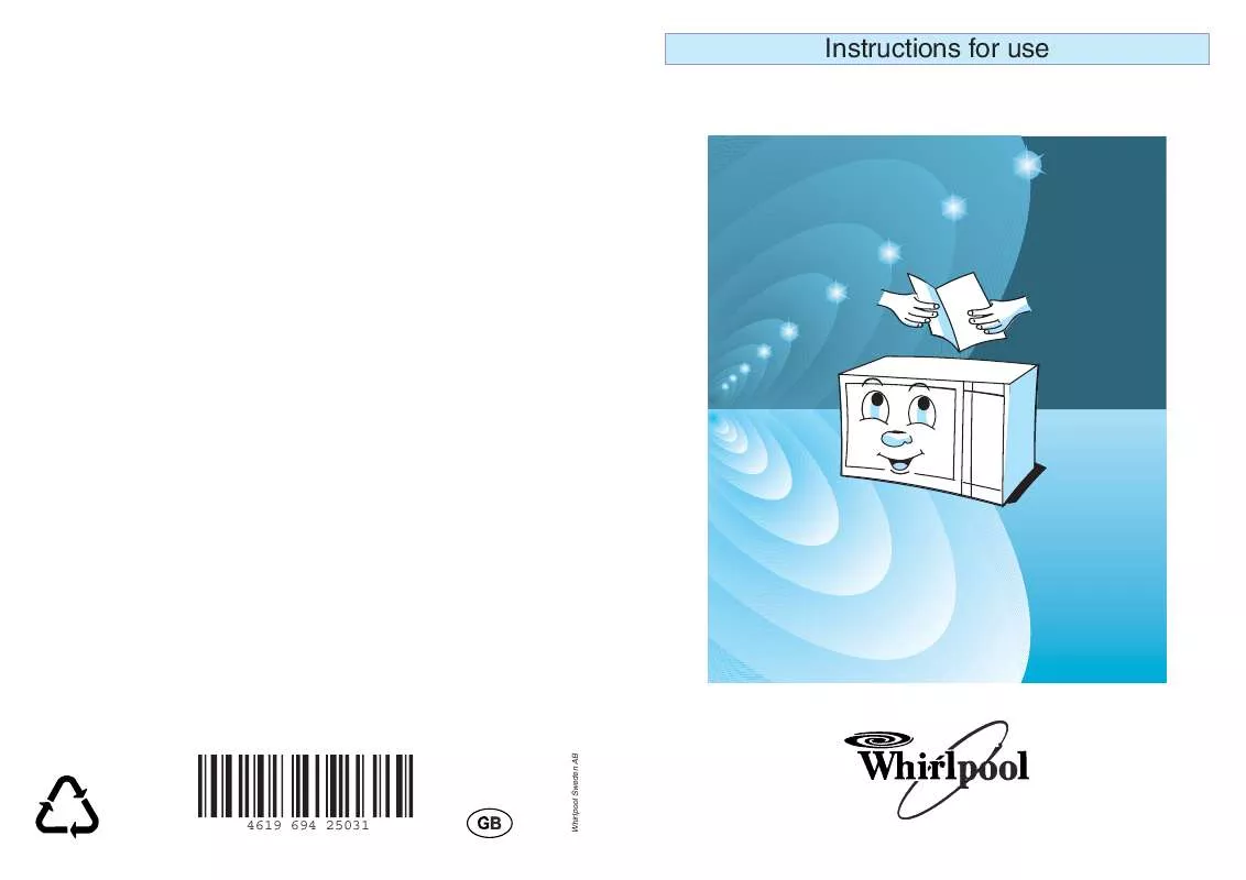 Mode d'emploi WHIRLPOOL MD 367/BLANC