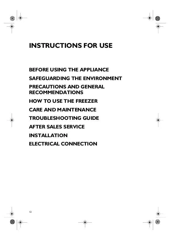 Mode d'emploi WHIRLPOOL PFVN 210W A