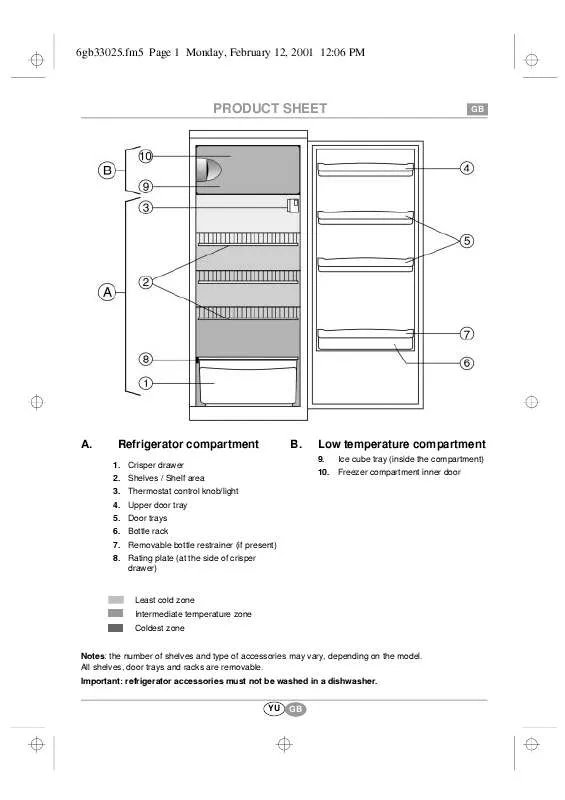 Mode d'emploi WHIRLPOOL SD 206Y