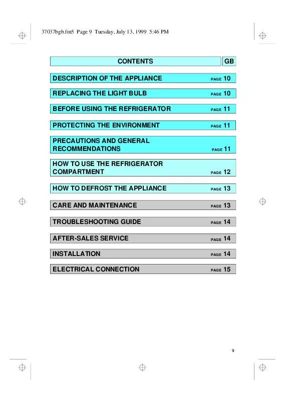 Mode d'emploi WHIRLPOOL T141/G