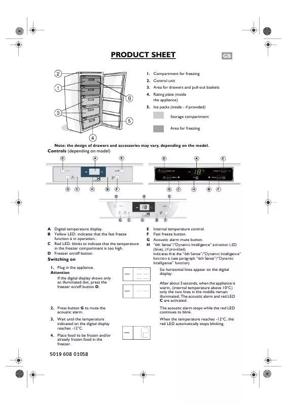 Mode d'emploi WHIRLPOOL TFN 1631-IB NF