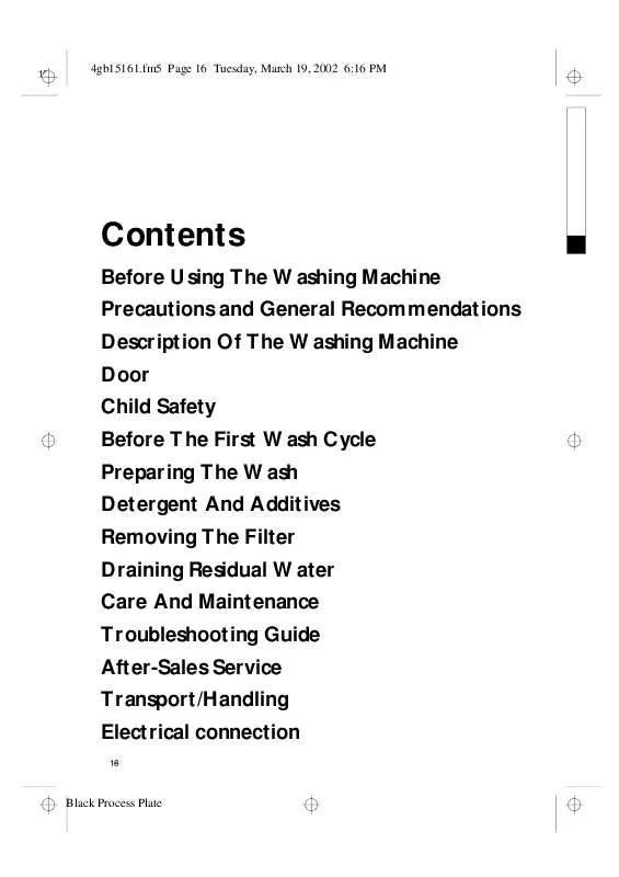 Mode d'emploi WHIRLPOOL WAS 4340/3