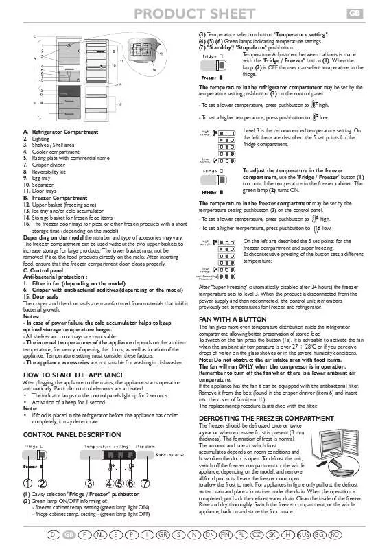 Mode d'emploi WHIRLPOOL WBC3735 A W