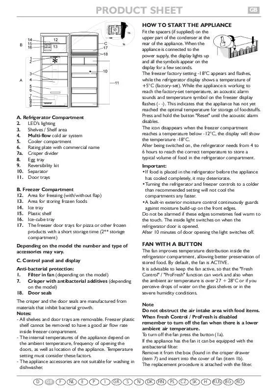 Mode d'emploi WHIRLPOOL WTC37462 A NFCX