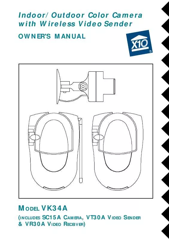 Mode d'emploi X10 VK34A