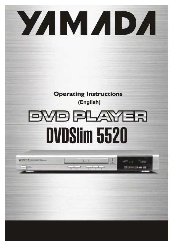 Mode d'emploi YAMADA DVDSLIM-5520