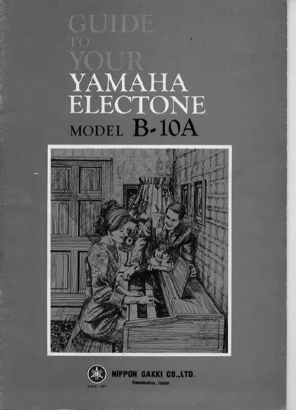 Mode d'emploi YAMAHA B10AE