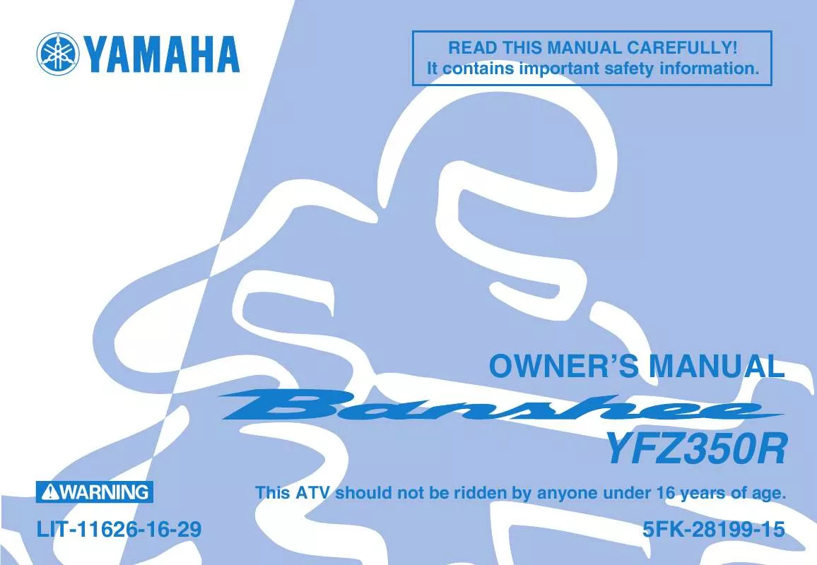 Mode d'emploi YAMAHA BANSHEE-2003