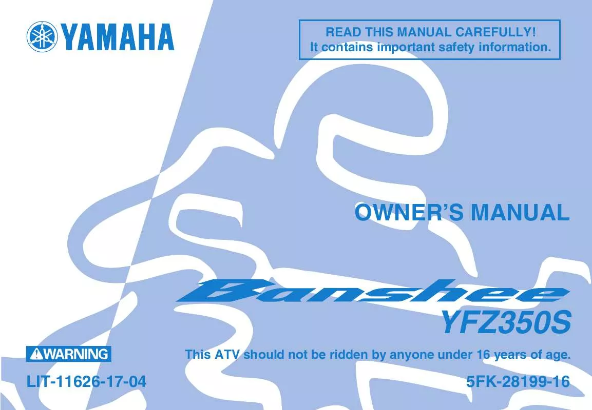 Mode d'emploi YAMAHA BANSHEE-2004