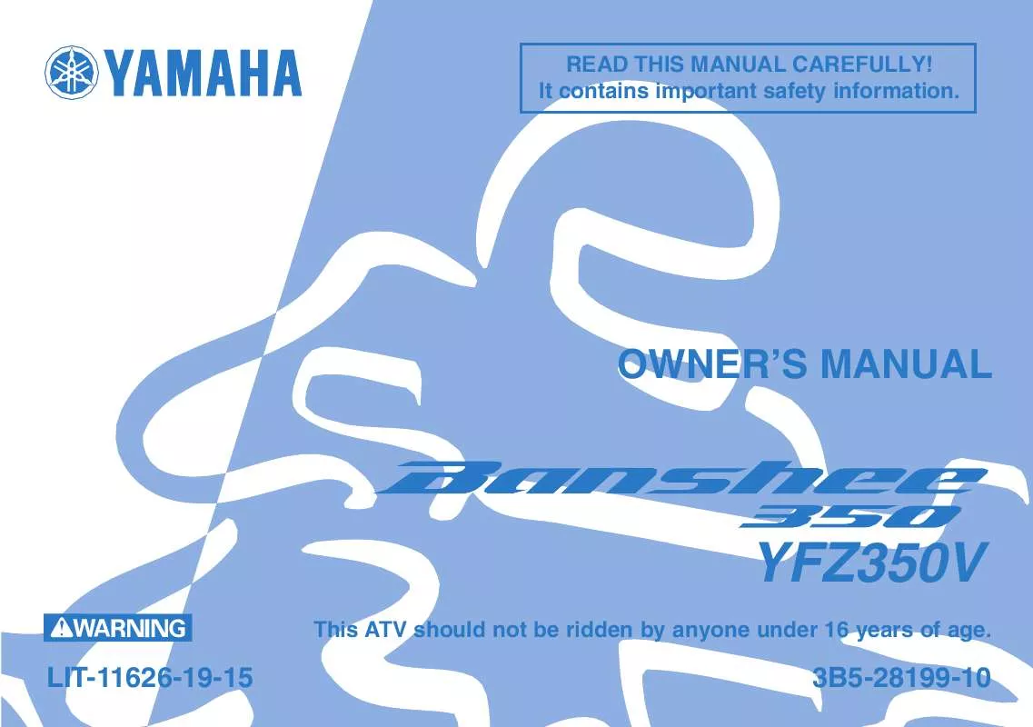 Mode d'emploi YAMAHA BANSHEE-2006