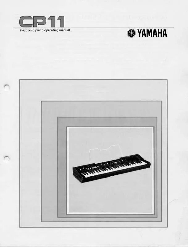 Mode d'emploi YAMAHA CP11