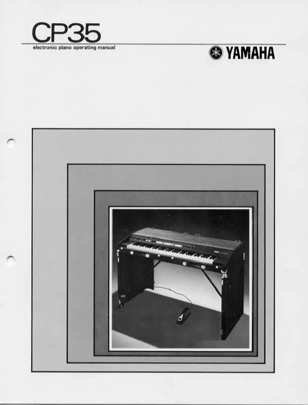 Mode d'emploi YAMAHA CP35