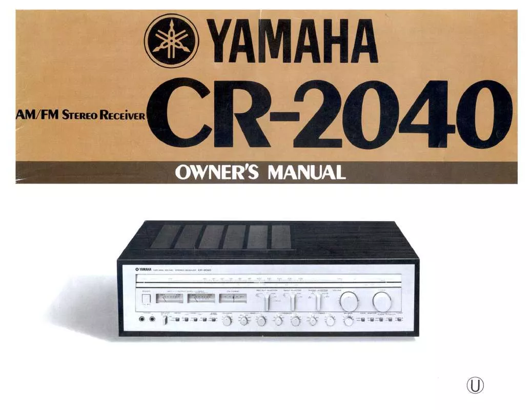 Mode d'emploi YAMAHA CR-2040