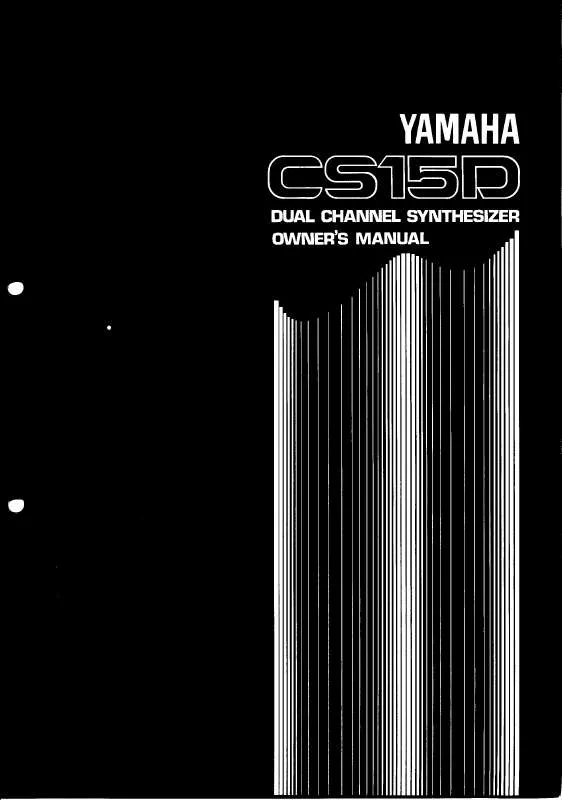 Mode d'emploi YAMAHA CS15D