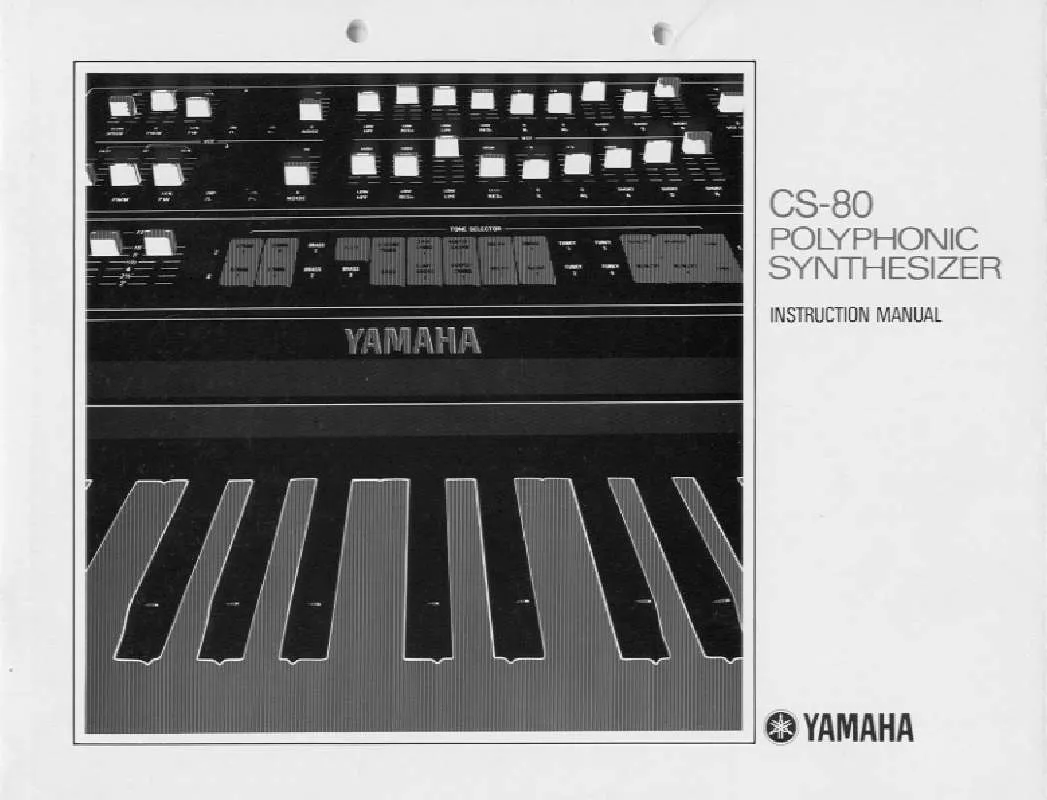 Mode d'emploi YAMAHA CS80E