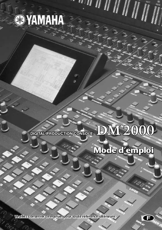 Mode d'emploi YAMAHA DM2000F