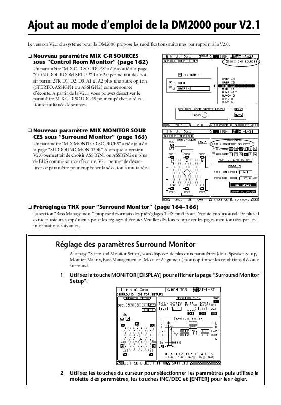 Mode d'emploi YAMAHA DM2000V2F4