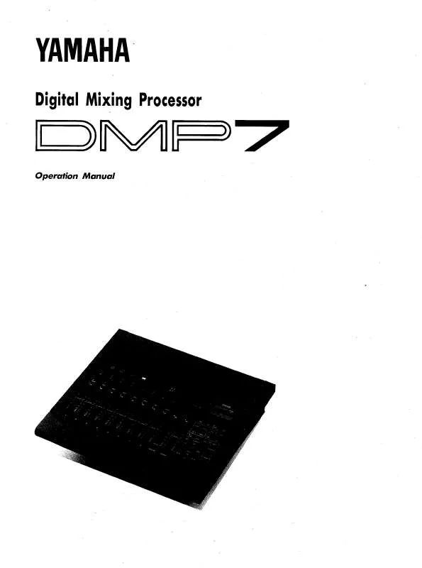 Mode d'emploi YAMAHA DMP7