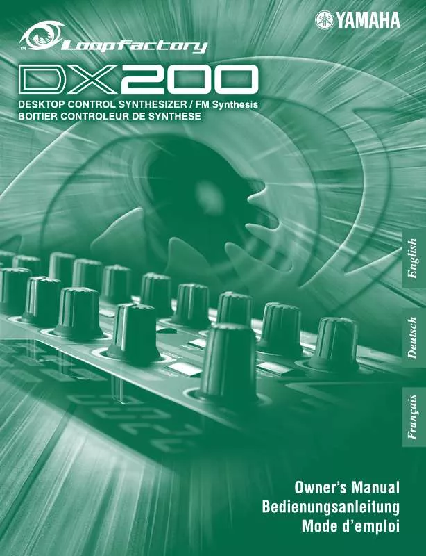 Mode d'emploi YAMAHA DX200