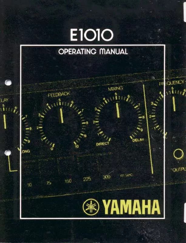 Mode d'emploi YAMAHA E1010