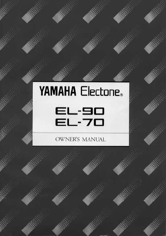 Mode d'emploi YAMAHA EL90E