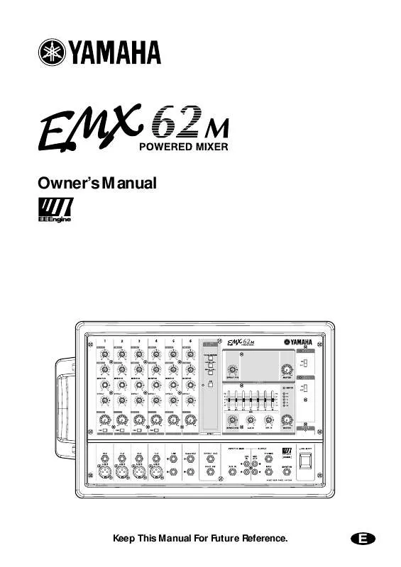 Mode d'emploi YAMAHA EMX62M