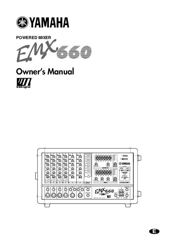 Mode d'emploi YAMAHA EMX660