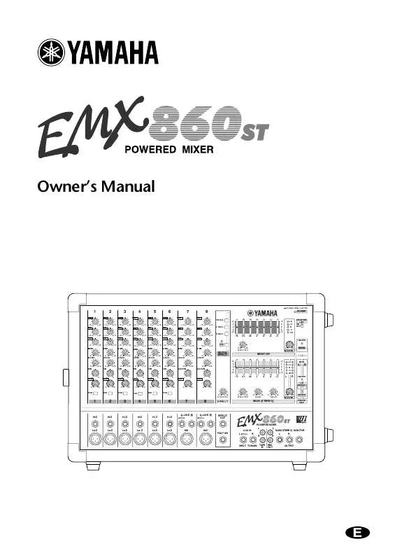 Mode d'emploi YAMAHA EMX860ST