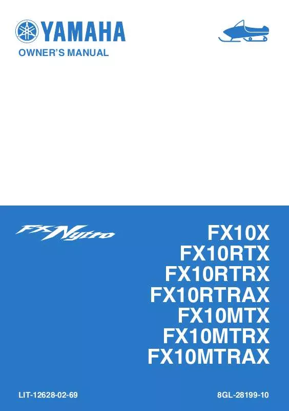 Mode d'emploi YAMAHA FX NYTRO MTX-2008