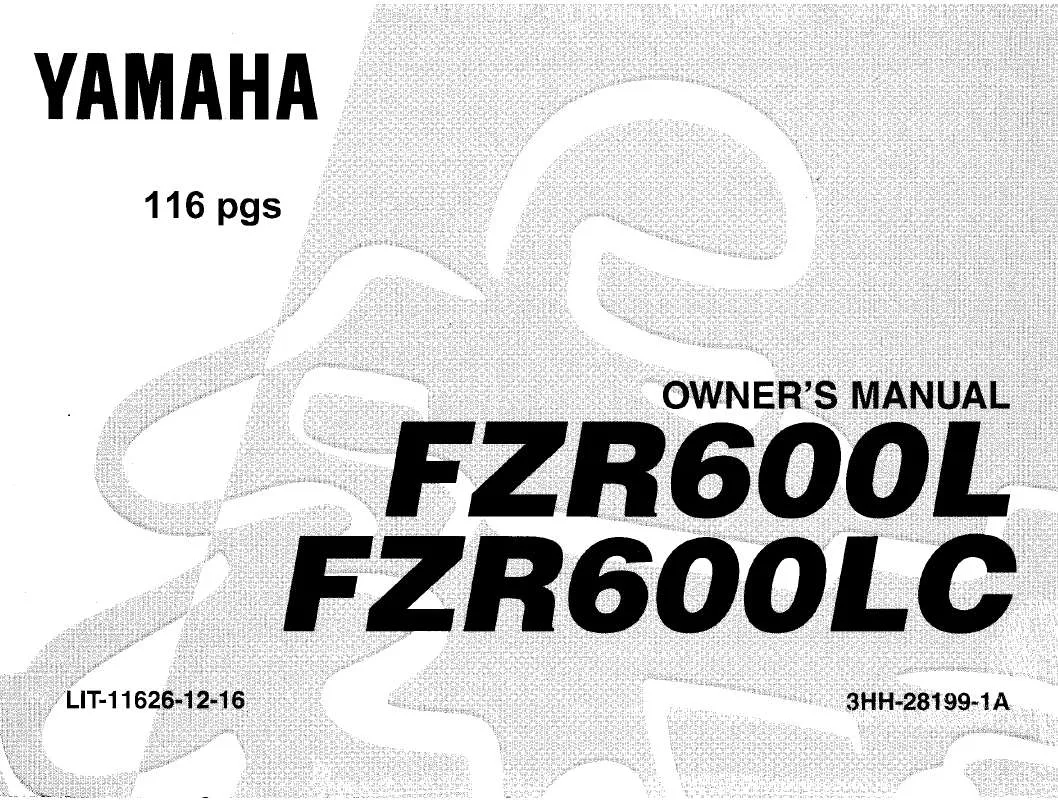 Mode d'emploi YAMAHA FZR600R-1999