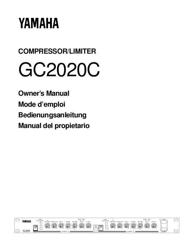 Mode d'emploi YAMAHA GC2020C