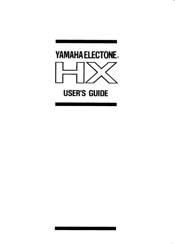 Mode d'emploi YAMAHA HX-5-HX-3-HX-1