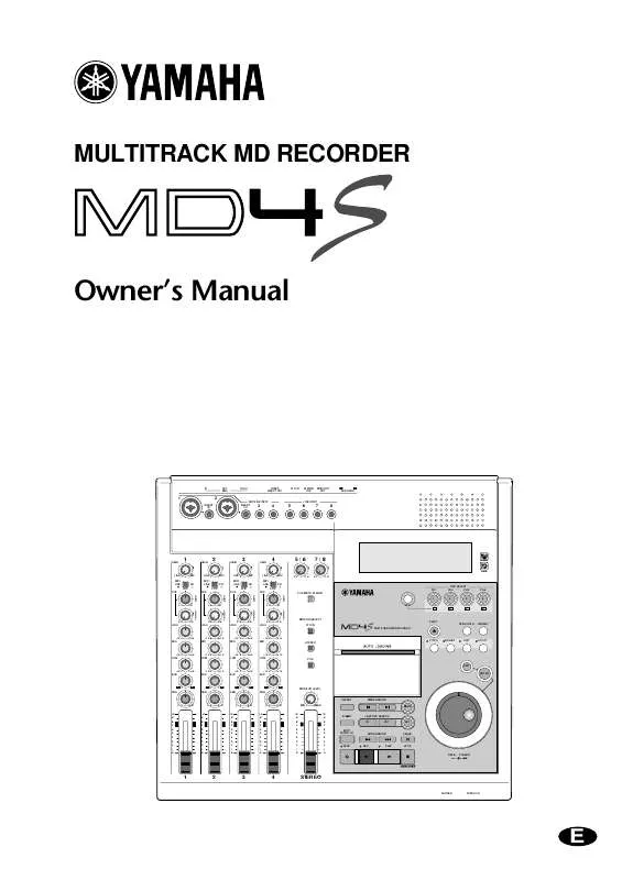 Mode d'emploi YAMAHA MD4S