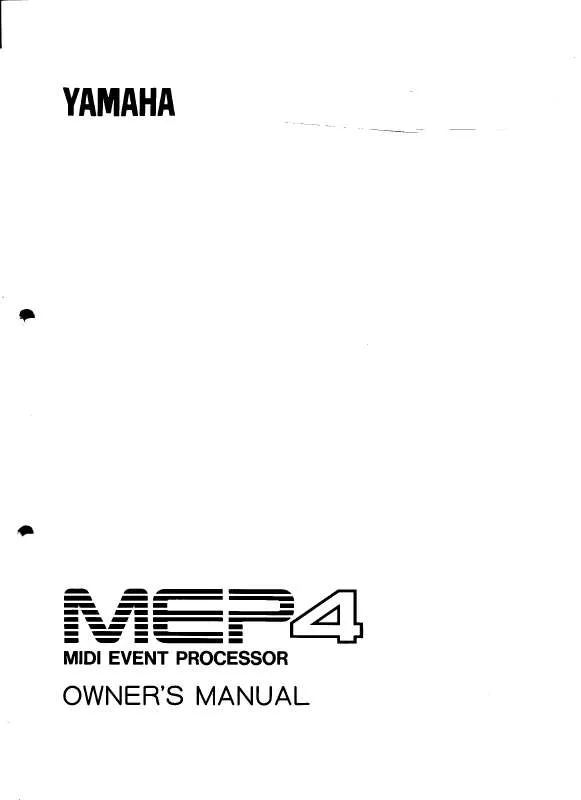 Mode d'emploi YAMAHA MEP4E