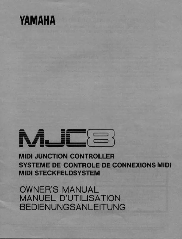 Mode d'emploi YAMAHA MJC8E