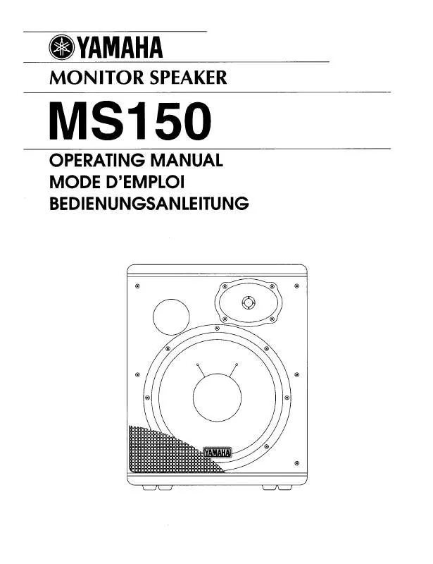 Mode d'emploi YAMAHA MS150