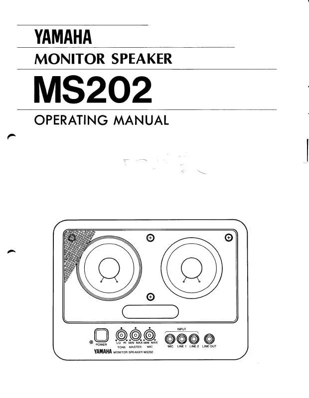 Mode d'emploi YAMAHA MS202