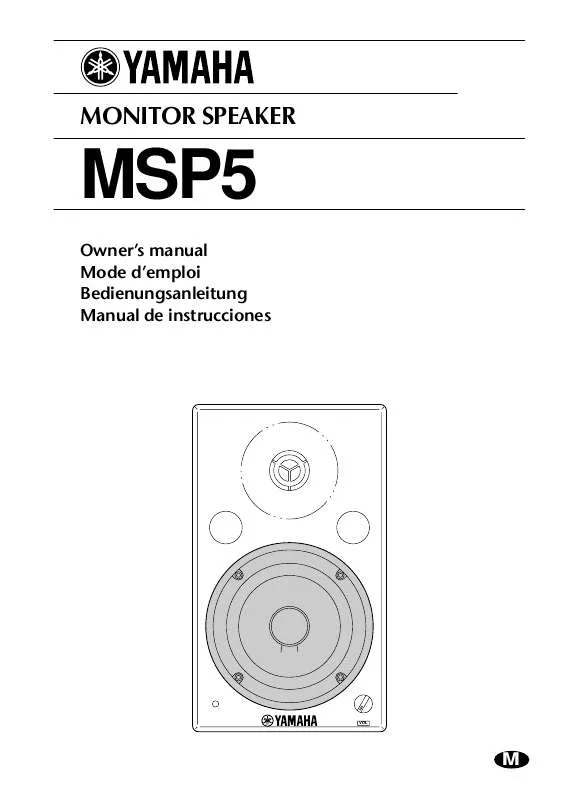 Mode d'emploi YAMAHA MSP5