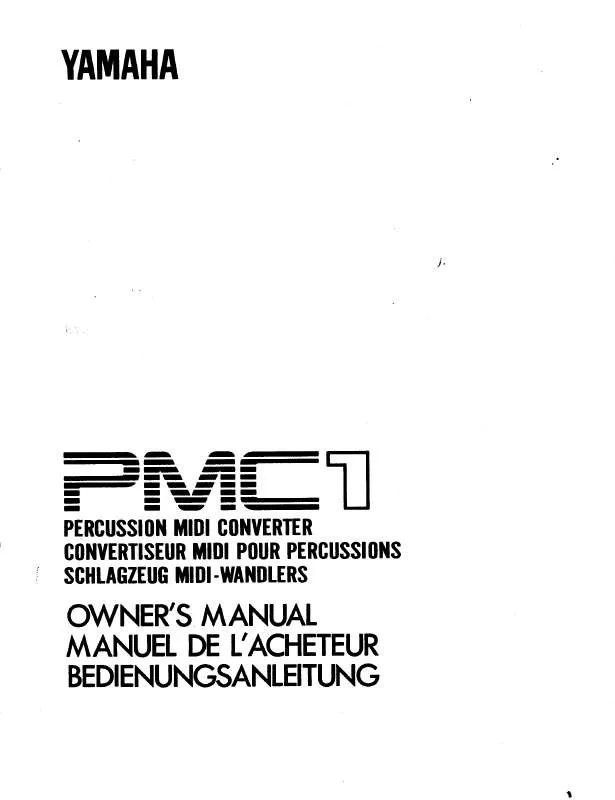 Mode d'emploi YAMAHA PMC1