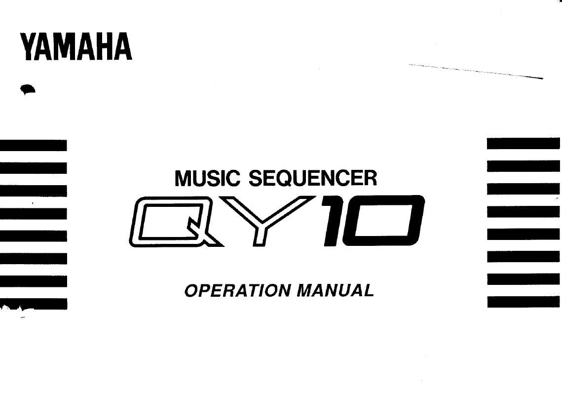 Mode d'emploi YAMAHA QY10E1