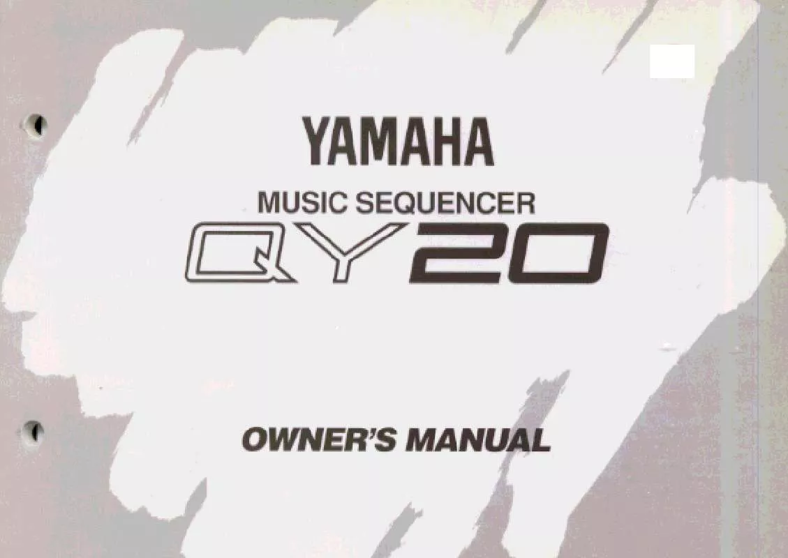 Mode d'emploi YAMAHA QY20E1