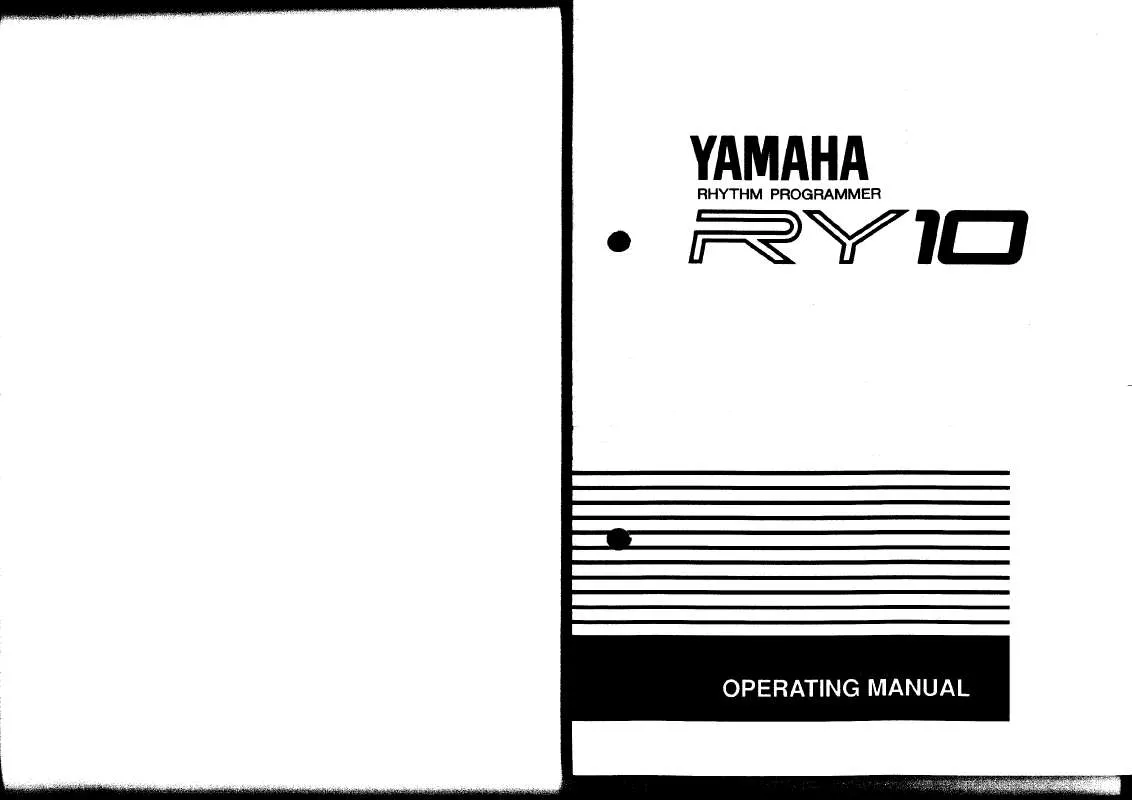 Mode d'emploi YAMAHA RY10E