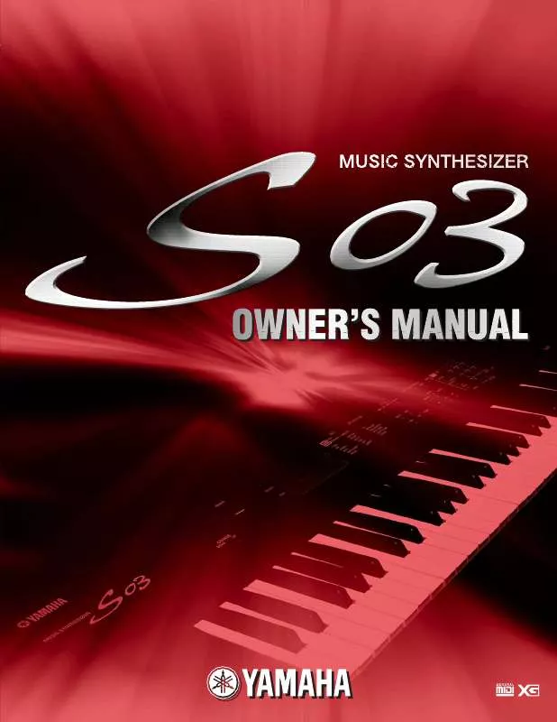 Mode d'emploi YAMAHA S03E1