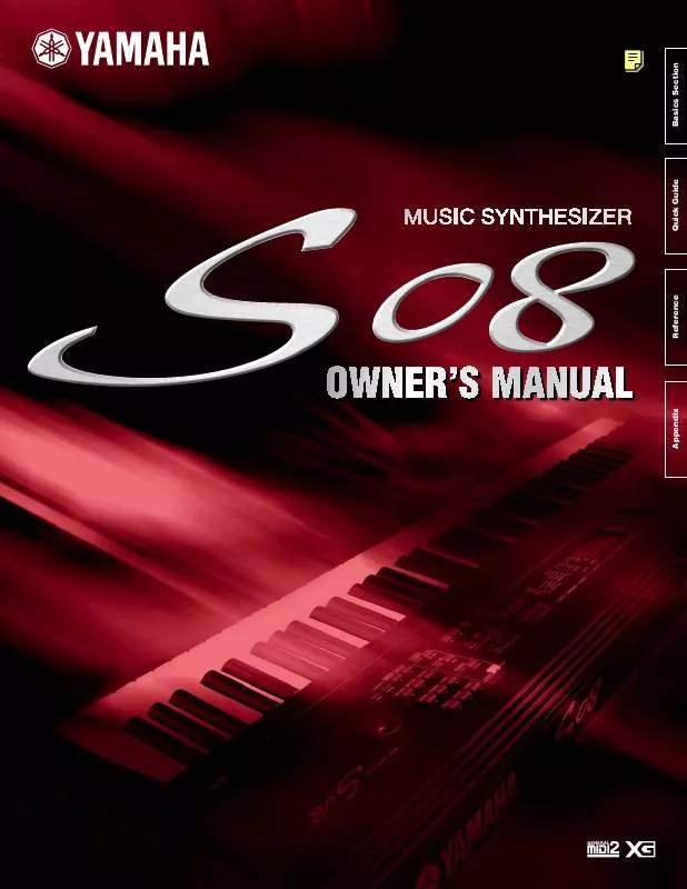 Mode d'emploi YAMAHA S08E1