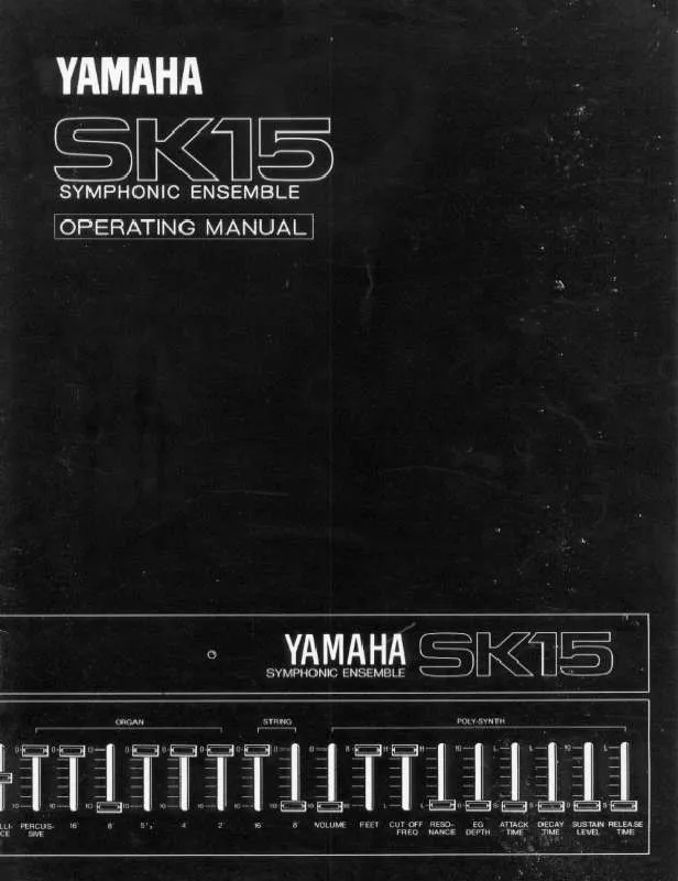 Mode d'emploi YAMAHA SK15