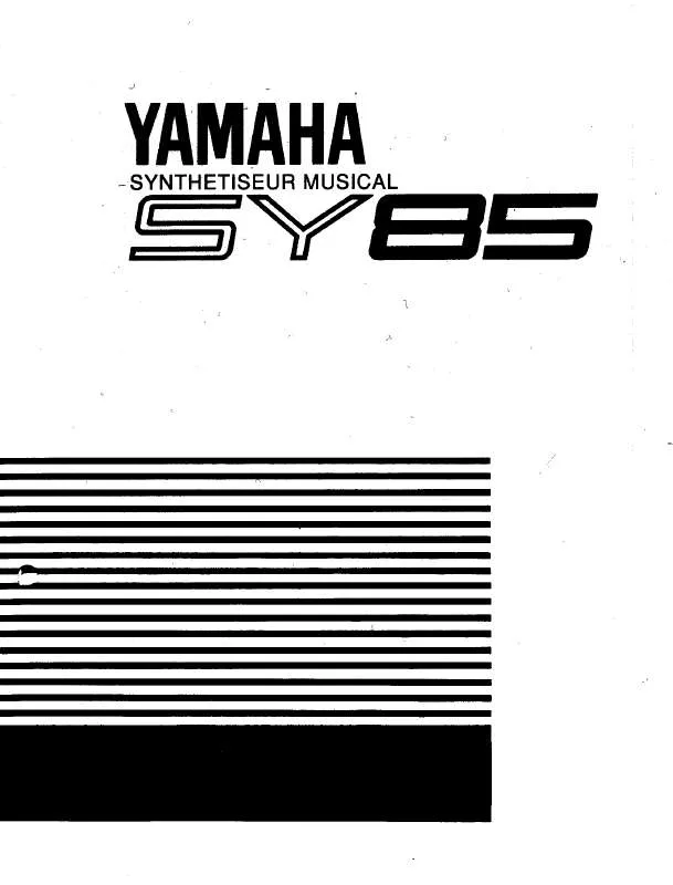 Mode d'emploi YAMAHA SY85F2